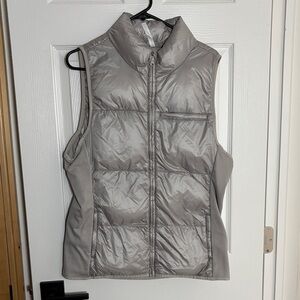 Fabletics Silver Puffer Vest
